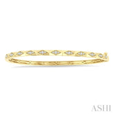 .33CTRDDM GEOMETRIC SHPE BANGLE YG10K-G*